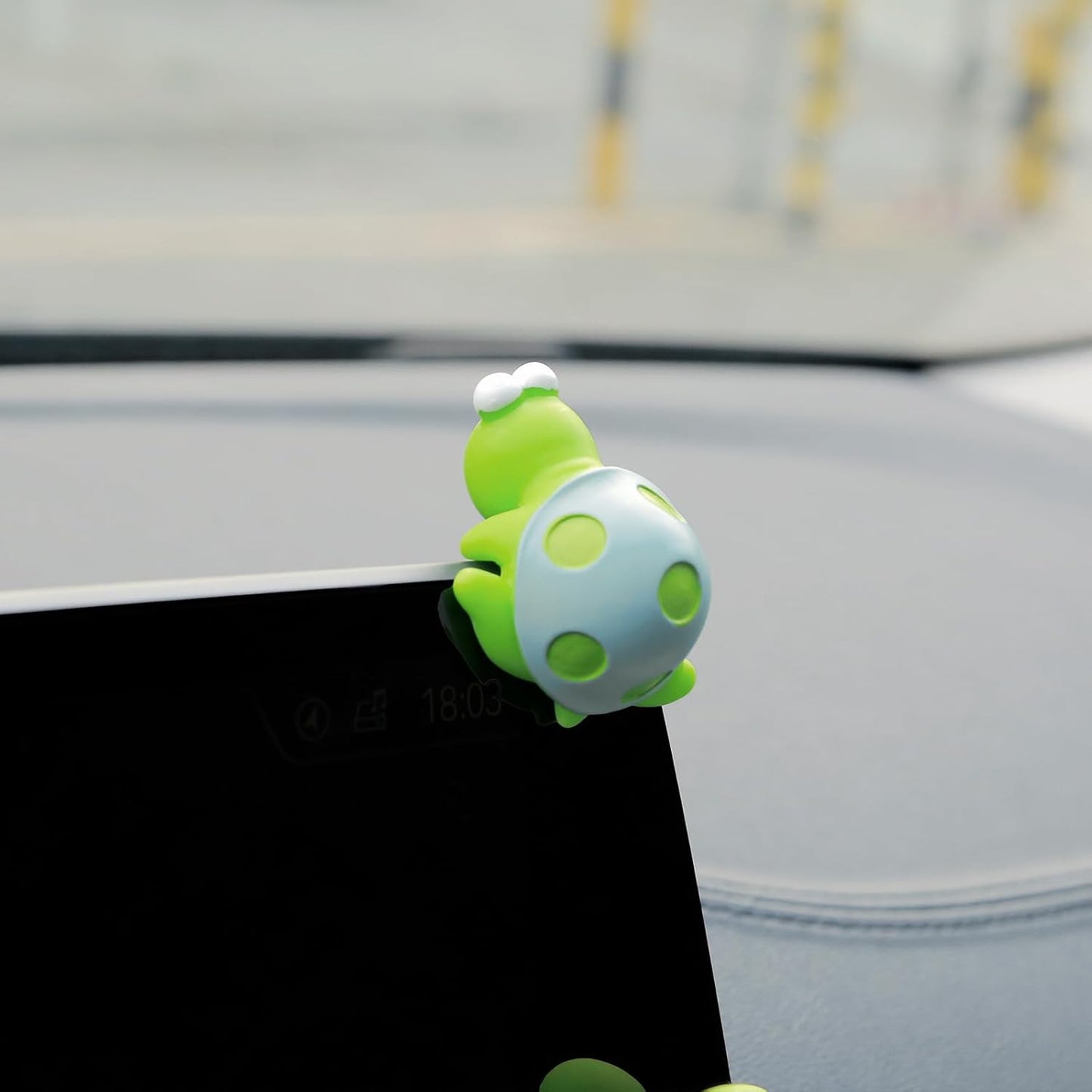 Car Dashboard Turtle Figurine Set – Cute Cartoon Animal Ornaments for Car Interior, Home, Office, and Desk Decor (4-Piece Collection)