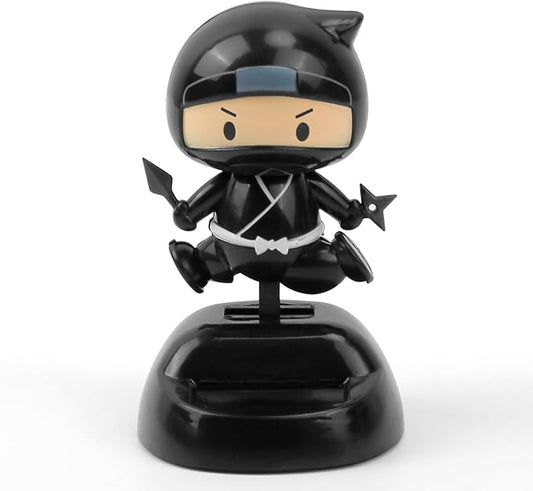 Creative Ninja Bobblehead Car Dashboard Ornament – Funny Cartoon Swinging Figurine, Stress Relief Toy, Cute Desk & Home Décor Gift