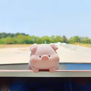 Cute Pig Car Dashboard Ornament – Cartoon Animal Decoration for Car, Home, Office, or Gift